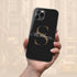 Monogram Personalized Solid Black iPhone Case